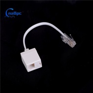 CnaBpc RJ11 6P4C Female To Ethernet RJ45 8P8C Male F/M Adapter Converter Cable Phone