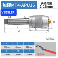 HEAVY DUTY GOLDEN CLAW MT5 MT4 MT3 MT2-APU16- 0-16mm INTERGRATED TYPE KEYLESS DRILL CHUCK TAIWAN BRA