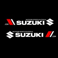 กระโปรงด้านร่างกาย1คู่สติ๊กเกอร์ไวนิลกันน้ำสำหรับ Suzuki Swift XL7 SX4 Alto Jimny GSX R150 Gn125 Gn250รูปลอกการตกแต่ง DIY รถ