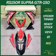 [READY STOCK] COVERSET/BODYSET HONDA RS150/RS150R V2 SUPRA GTR-150 (2) RED