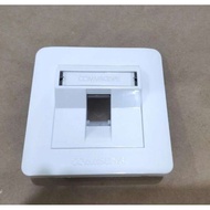 Commscope AMP Faceplate Single Double Ports RJ45 Modular Jack