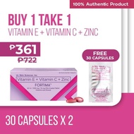 BUY 1 TAKE Fortima (Vitamin E + Vitamin C Zinc) 30S