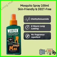 Mosquito Spray 100ml | Natural Insect Repellent | Skin-Friendly & DEET-Free