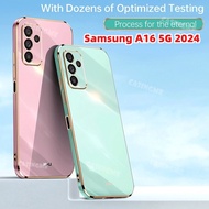 Samsung A16 5G 2024 Casing Luxury Square Plating TPU Soft Phone Case For Samsung Galaxy A16 A26 A36 