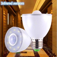 Infrared Induction 3w 5w  E27 E26 Warm White/white Light Body Sensor Pir Motion Sensor Detection Led Lamp Bulb