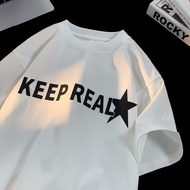 【M-8XL 】Summer New Round Neck Short Sleeved T-shirt for Men Trendy Simple Loose Oversized T-shirt fo