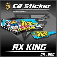 RX King striping, motorcycle accessories variations, RX KING striping, RX KING striping stickers - H