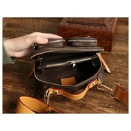 复古印花相机包ins-lv06女宽肩带单肩斜挎手提包休闲百搭迷你小包