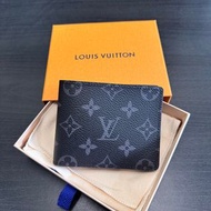 全新 LV 經典黑色老花男裝短銀包 Black Monogram Slender Wallet Men’s wallet