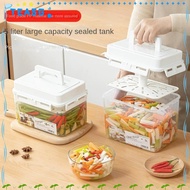 TEASG Pickle Fermentation Container, with Press Plate 4/5L Pickle Jar, Portable Leakproof for Gherki