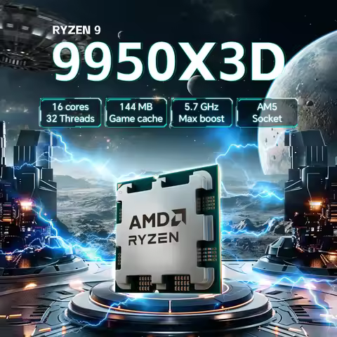 AMD Ryzen 9 9950X3D 16-Core 32-Thread New Cache 144MB 5.7GHz Socket AM5 CPU Processor TDP 170W R9 99