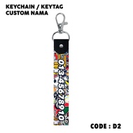 Keychain Cute Keychain Couple Matching Keychain Custom Nama Diy Name Customized Keychain