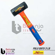 3 LB Fiber Handle Stone Hammer 3 LB Bodem Stone Hammer 3Lb Rubber Grip Fiber Handle