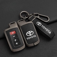 Zinc Alloy Car Key Cover Shell Fit for Toyota Prius CHR Aygo Corolla Yaris RAV4