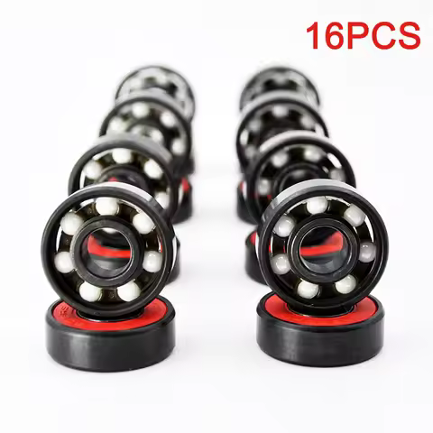 16pcs 608 2RS Hybrid Ceramic Ball Bearing 8*22*7mm ABEC-11 High Speed Roller Skate Skateboard Wheel