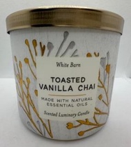 Toasted Vanilla Chai 3 Wick Candle 14.5 Ounce