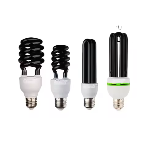20W 40W E27 UV Light Bulb AC220V 12V 48-60V Straight Low Energy Ultraviolet Fluorescent Black Light 
