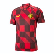 《英超曼城 x Puma 正版 22/23 PRE-MATCH 練習球衣 - 快乾透氣》Manchester City FC 22/23 Prematch Jersey - Tango Red (10