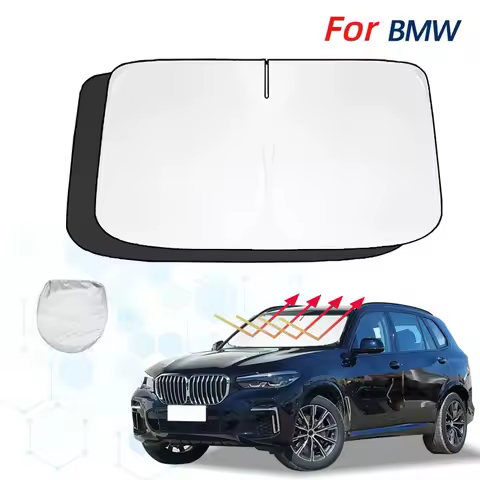 For BMW X5 G05 F15 E70 E53 E39 Windshield Sun Shade Sunshade Sun Visor Protector Foldable Blocks UV 