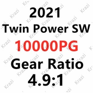 FHJIK รอกตกปลาปั่นน้ำเค็ม Shimanoหมุนพลังแฝดพลังงาน Fhinpower SW 4000 5000 6000 8000 10000 14000 Jig