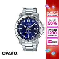 CASIO นาฬิกาข้อมือ CASIO รุ่น MTP-VD01D-2EVUDF วัสดุสเตนเลสสตีล สีน้ำเงิน