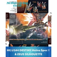 HG 1/144 DESTINY Heine SpecII Puzzle Assembly Model & ZEUS SILHOUETTE GG BL 258B