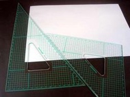 chartmate 恰得美： 鋼緣三角板 一組2支  20公分 30公分 32公分 45公分