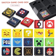 For Nintend Switch Accessories Portable Game Cards Case Shockproof Hard Shell Storage Box For Nintendo Switch NS Games For NS Game Card Case Storage Box For Nintend Switch Game Memory SD Card Holder Carry Cartridge Box