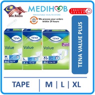 [SINGLE PACK] TENA VALUE ADULT DIAPERS TAPE M/L/XL