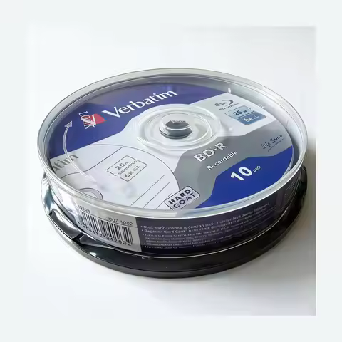 Verbatim BD-R 25GB 6X Recordable Blue Ray Disc BDR Blank Bluray Disks 10pcs/lot