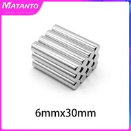 2/5/10/15/20/50PCS 6x30 mm Long Strong Cylinder Rare Earth Magnet N35 Round Neodymium Magnet 6x30mm