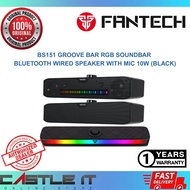 FANTECH BS151 Groove Bar RGB Soundbar Bluetooth Wired Speaker with Mic 10W (Black)