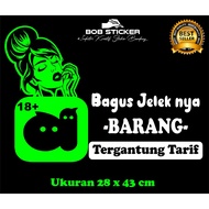Cutting sticker with michat words, car window michat stickers, sticker words