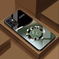 Ốp Lưng cho SAMSUNG A32 A52A52s 5G A72 Mặt kính cường lực cao cấp Họa tiết RỒNG VÀNG