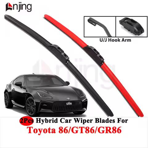 LNJING Colorful Car Wiper Blades For Toyota 86 GT86 GR86 ZN6 ZN8 2012-Now