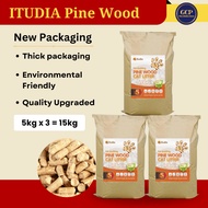 ITUDIA Pine Wood Cat Litter 15kg