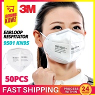50PCS 3M 9501 KN95 Particulate Disposable Respirator Breathing Face Mask Protection Pelindung Topeng Muka