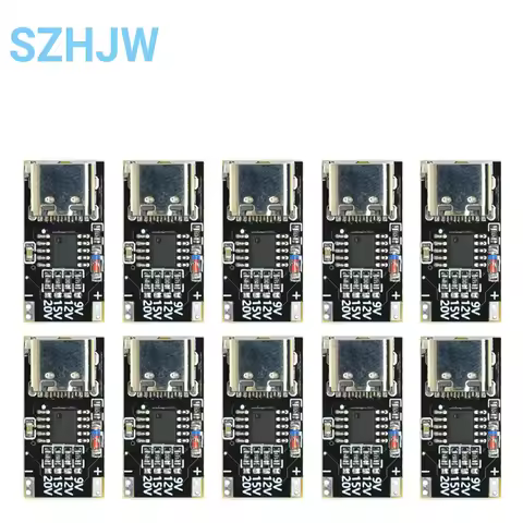 1-20pcs USB-C PD Trigger Board Module PD/QC Decoy Fast Charge USB Type-c to 9V 12V 15V 20V High Spee