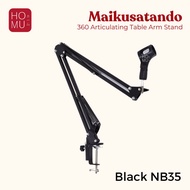 HOMU - MAIKUSUTANDO Stand Microphone / Stand Mic / Arm Suspensi Lazypod / Arm Stand