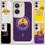 M-121 Lakers White Casing for VIVO IQOO Z10 13 T4 Z9 Y15s Y16 Y35 Y01 A01A Y15a Y22 Z9X Y75 Y56 Y22s