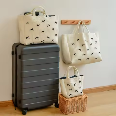 New Bow Tote Bag Small Fashion Tote Bag Large Capacity Shoulder Bag