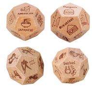 Food Decision Game Wooden Dice Constellation Dice Couple Dice Choose Difficult Holiday