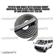 TOYOTA VAN HIACE KE20 NISSAN SUNNY UNIVERSAL DOOR GLASS RUN CHANNEL RUBBER UP AND DOWN 9 FEET 750 CM