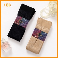 QSTAR Muslimah Aurat Anti-Slip Socks Women Long Floral Socks / Stoking Tapak Anti Licin Corak Bunga 