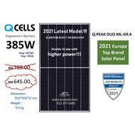 385W Qcells Monocrystalline Solar Panel - DUO G9 - 12BB - Zero Gap Technology - 2021 Latest Model - 