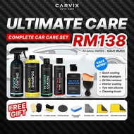 CARVIX | Ultimate Care Package Car Wash Set Nano Car Shampoo Car Coating Car Wash & Wax Car Cleaning