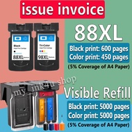 For Canon Ink 88 98 PG 88XL CL 98XL refillable ink cartridge for Canon E500/ E510/ E600/ E610