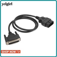 AGLYELGIRL OBD2 to DB25 Main Cable, ABS&Brass 59.06in150cm Diagnostic Extension Cord, Compatible Uni