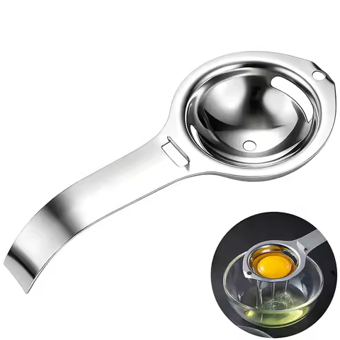 Egg Separator Egg Yolk White Filter Stainless Steel Egg White Yolk Sifting Filter Egg Divider Kitche
