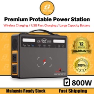 7Star Portable Power Station 800W AC 220V Output Emergency Power Supply Solar Powerbank Generator In